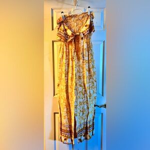 Floral Yellow Maxi jumpsuit